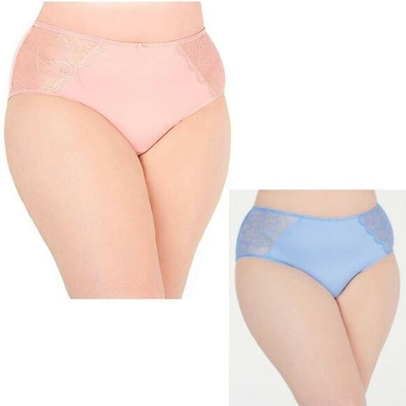 INC Plus Size Lace Trim Sissy Hipster Underwear 2 Pack Size 2X - Picture 1 of 7